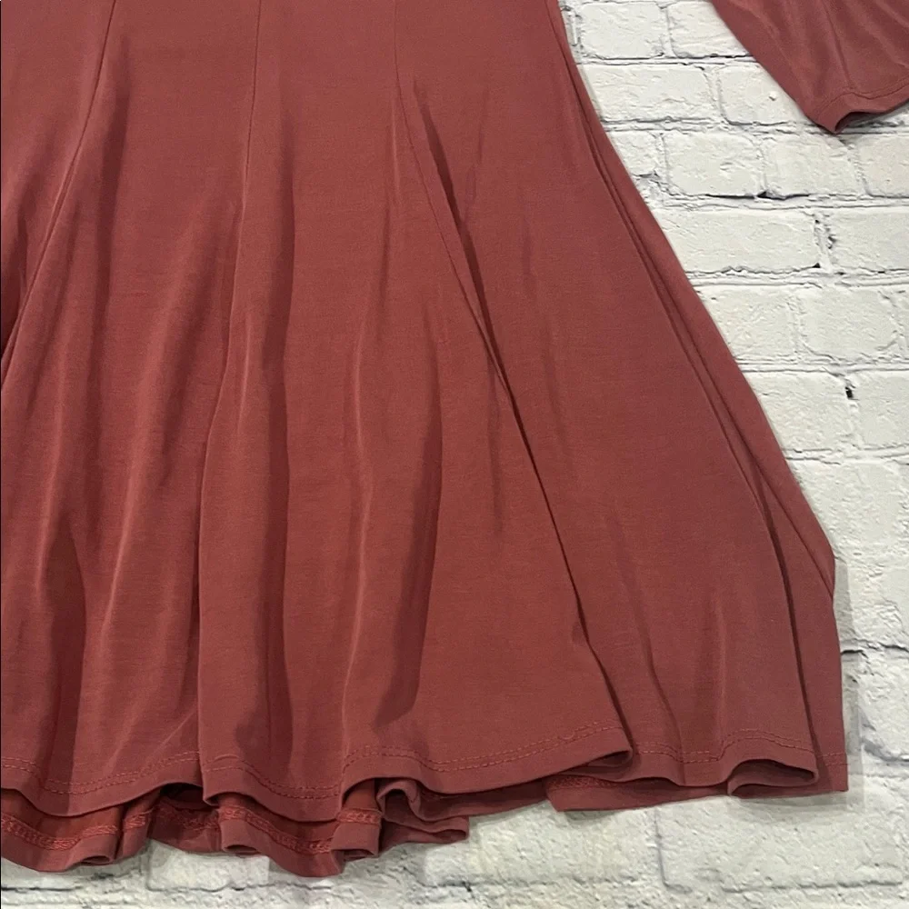 Rust Red Flowy Dress - Picture 12 of 13